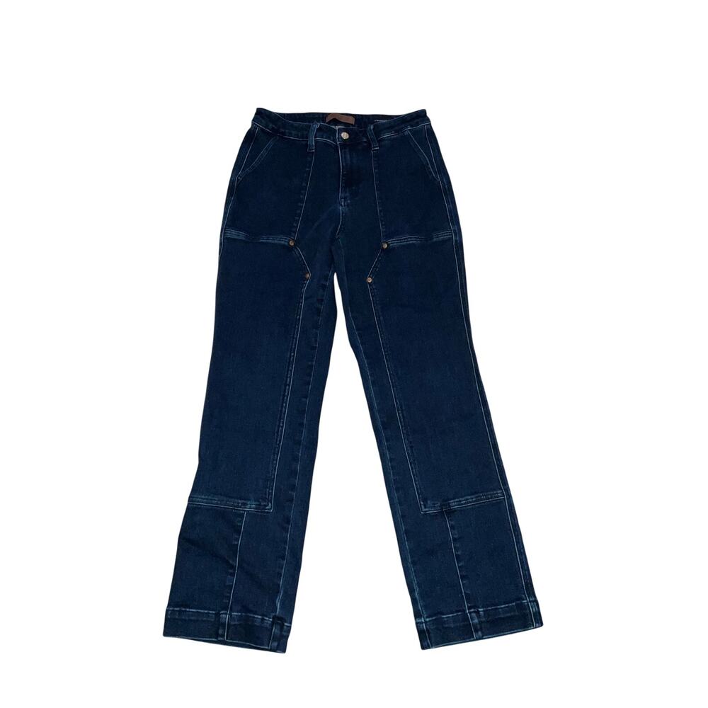 Judy Blue Dark Wash Front Seam Straight Jeans Size 11/30